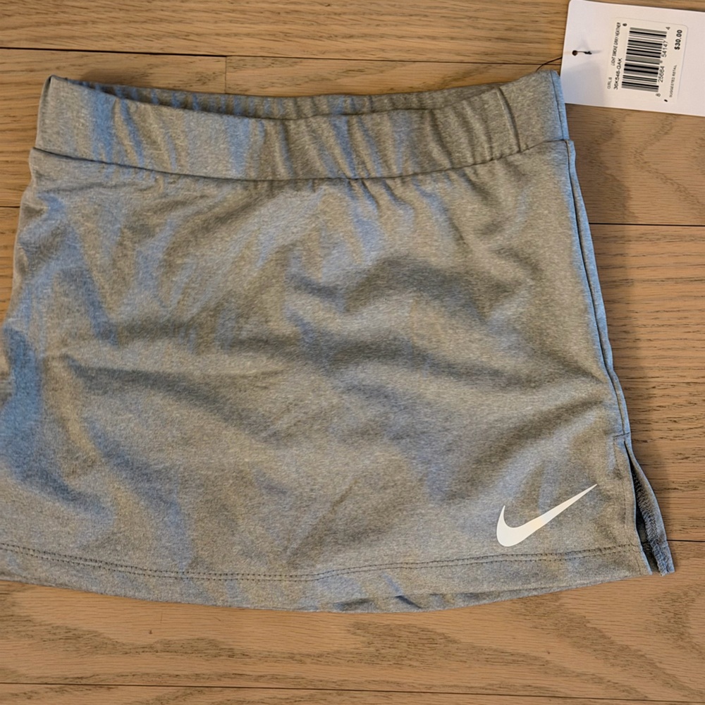Girls Nike Heather Gray Training Skort